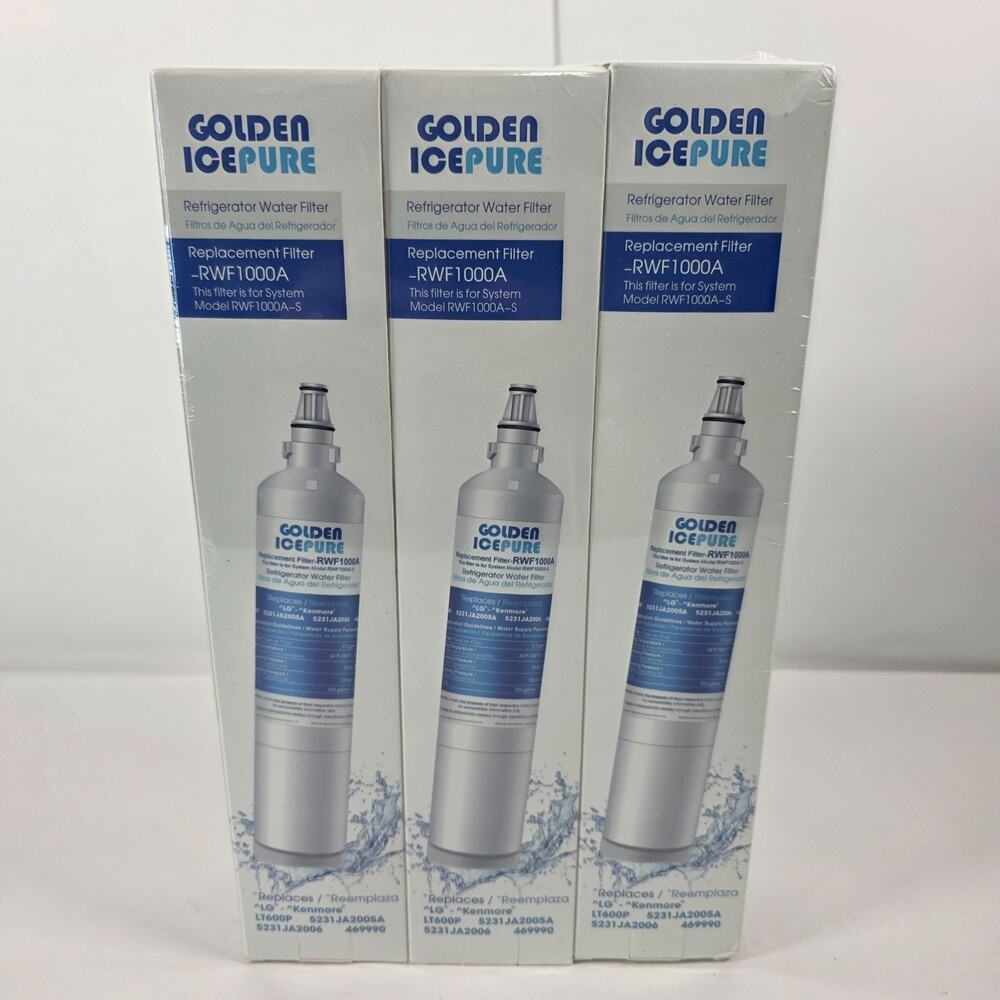 3 Pack ICEPURE Water Filter for LG LT600P KENMORE RWF1000A WF300 469990